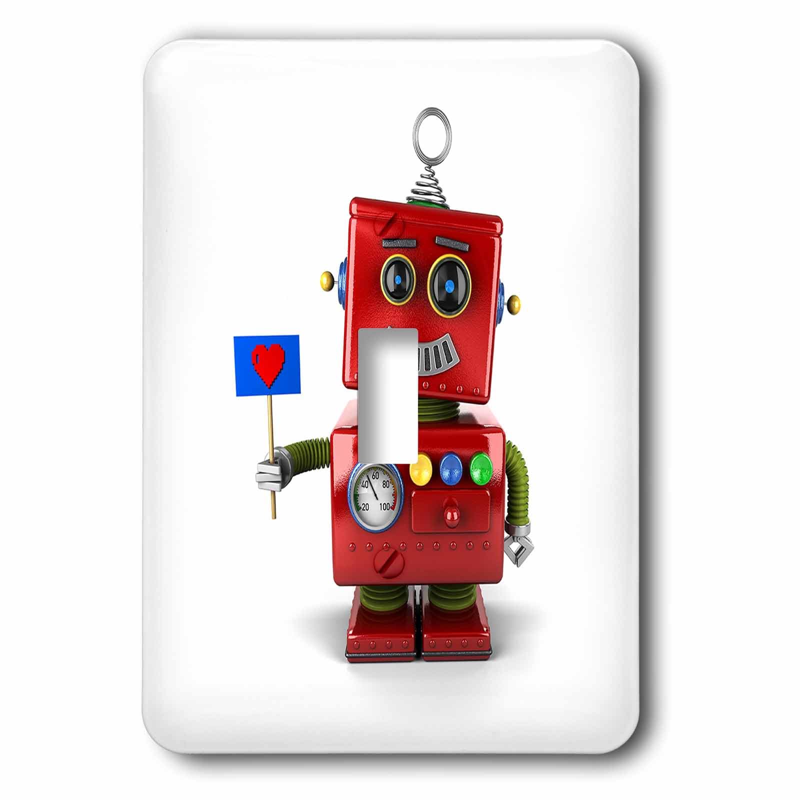 Robot avec cœur pour interrupteur : le cadeau de crémaillère original