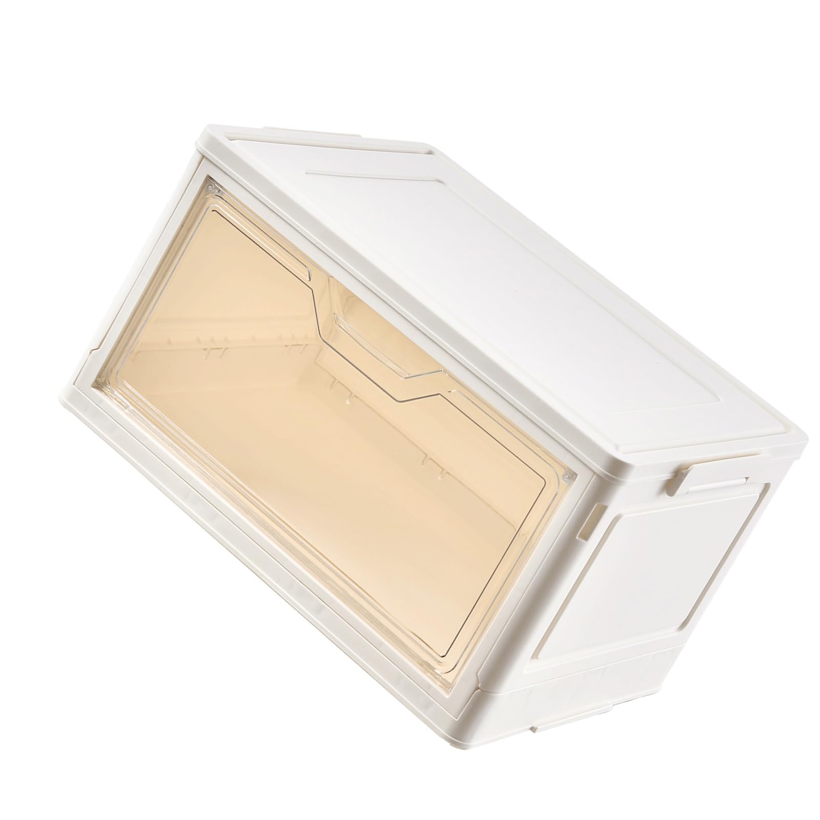 Armoire escamotable Boîte de rangement moderne avec serrure attrayante Plan pliable pour chambre à coucher Salon Planificateur ABS Armoire ABS avec attrayant pour la maison Planificateur de stockage