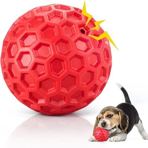 Pelotas chirriantes indestructibles para perros, juguetes interactivos para perros pequeños, juguetes para masticar cachorros para dentición y