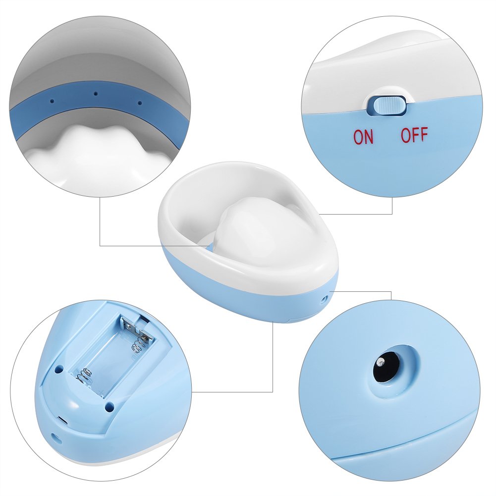 Ciotola per Ammollo per Unghie con Bolle Elettriche, Ciotola per Idromassaggio con Massaggio a Bolle per Unghie, Design Ergonomico, Base Portatile e Antiscivolo per Ammorbidire