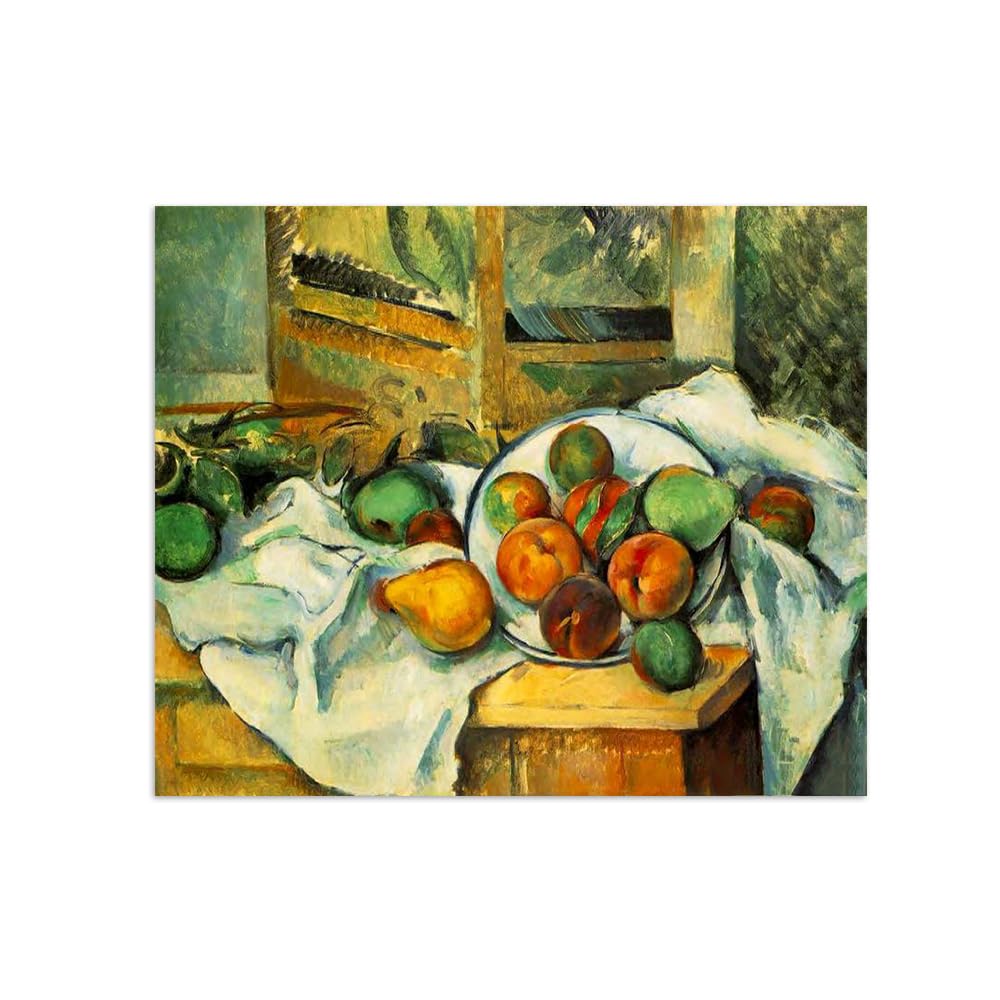 Tableau Cézanne Fruits sur table pour la décoration de votre salon