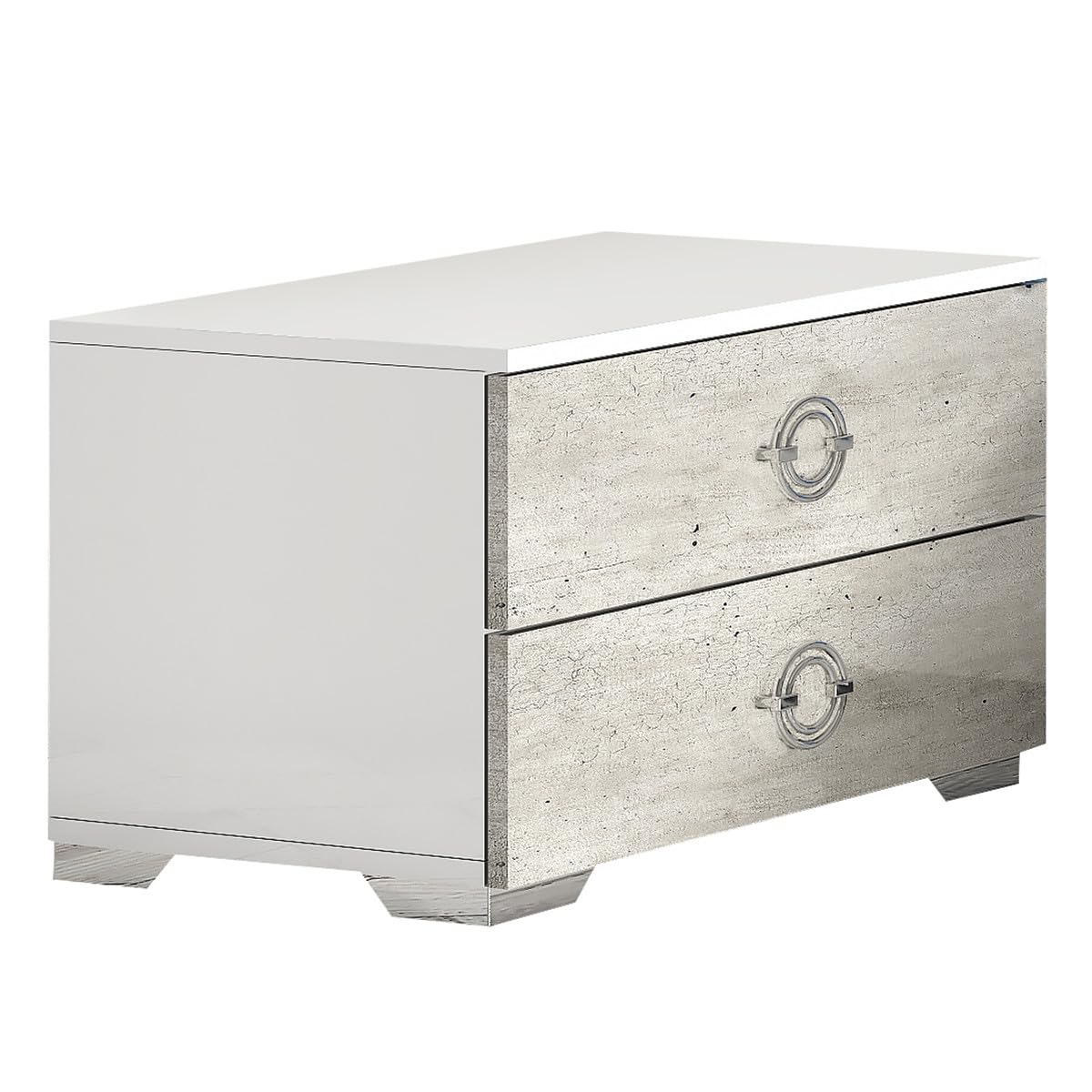 AltoBuy Goya - Ensemble Lit 160x200cm + 2 Chevets + Armoire
