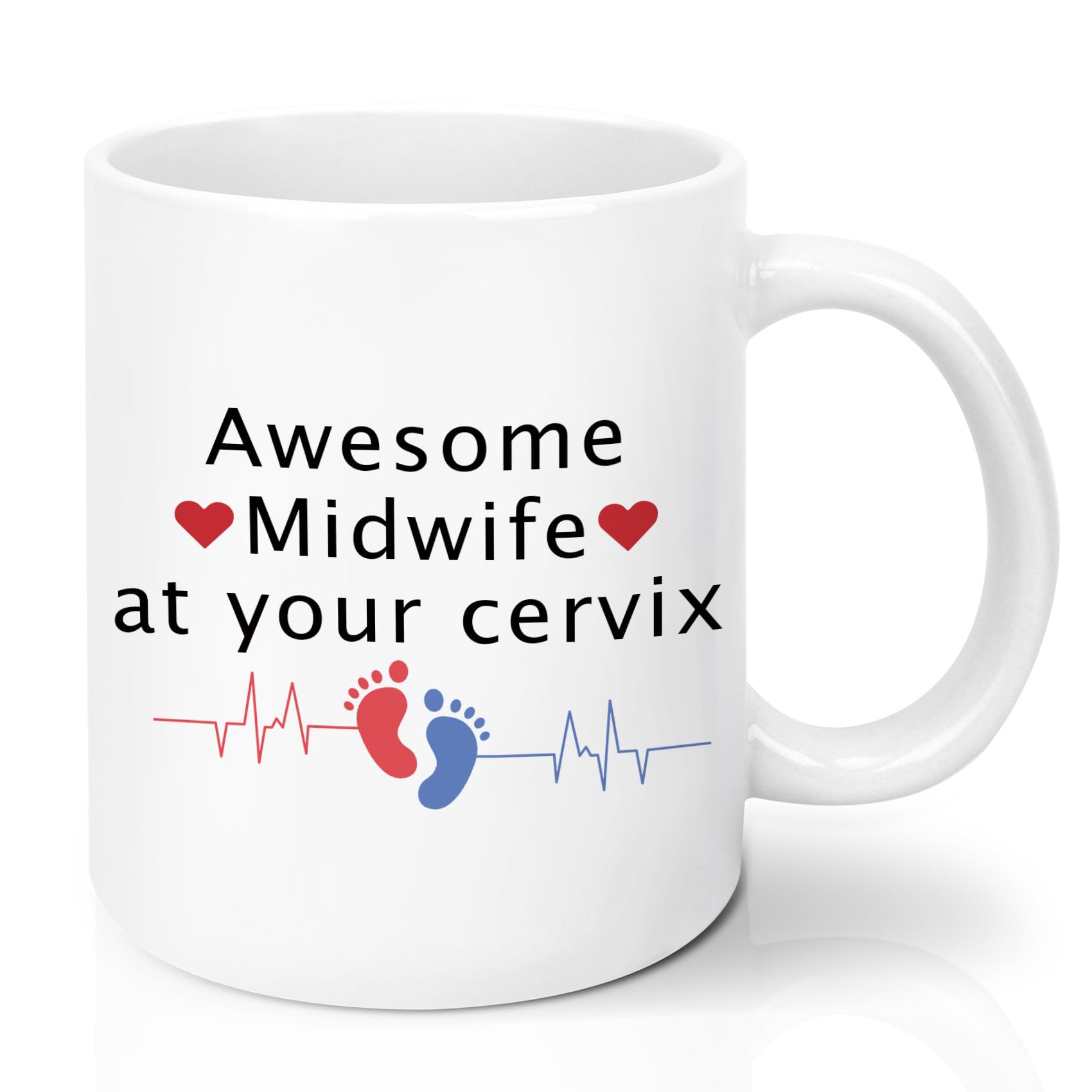 Midwife Gifts Ceramic Mug Birthday Gifts for Midwife Maternity Nurse Obstetric Nurse Caregiver Birth Attendant Thank You Christmas Valentines Easter Appreciation Gifts for Caregiver Friend Colleagues
