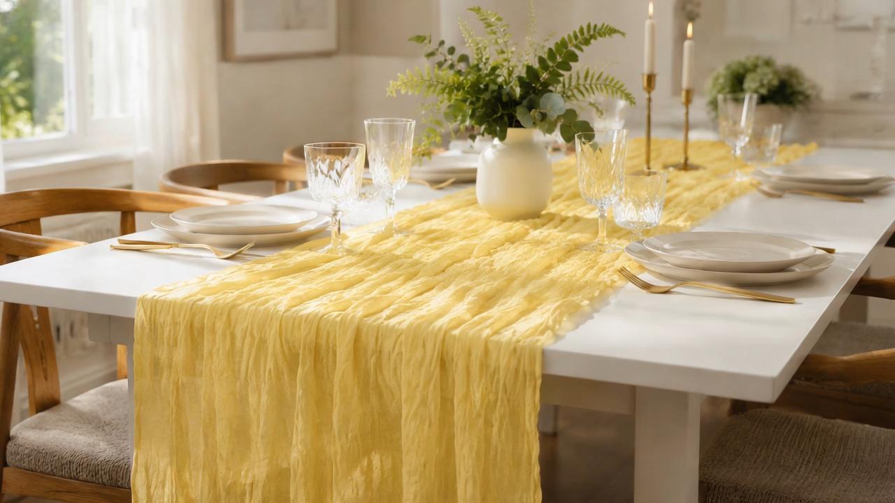 Amazon.com: 16Pack Light Yellow Cheesecloth Table Runner 10FT