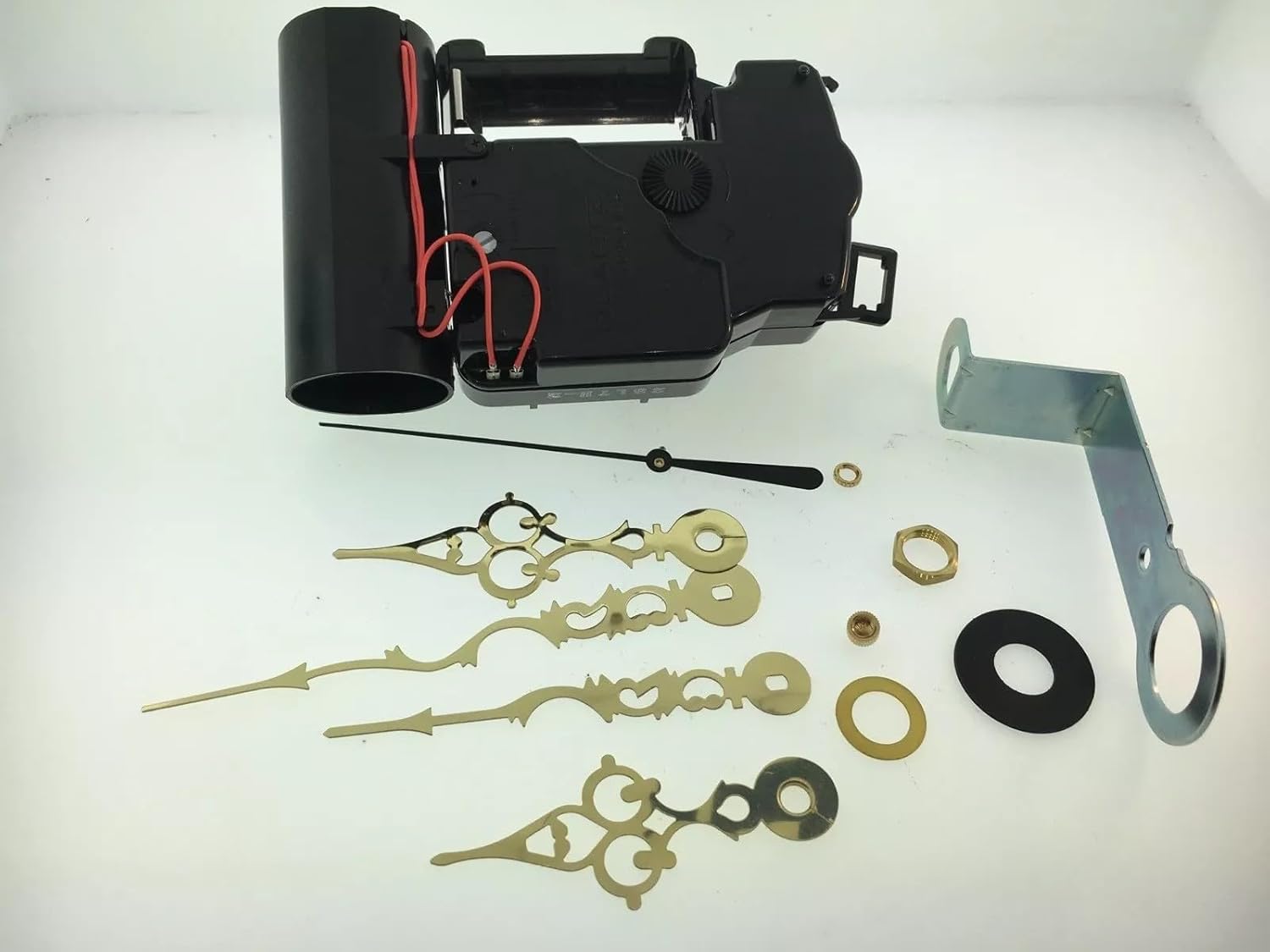 Takane Quartz Pendulum Clock Movement Kit, 3/8 Inch Dial, with Decorative Gold Hands and Chimes