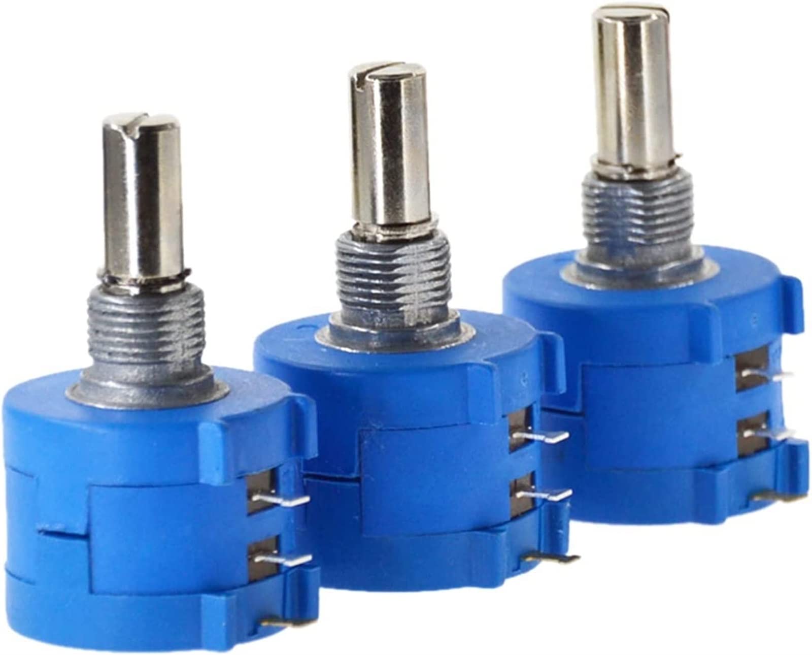 Potenciómetro 200 Ohm Precisión Multiturn Potenciómetro 10 Anillo Resistencia Ajustable Componente Resistencia Variable
