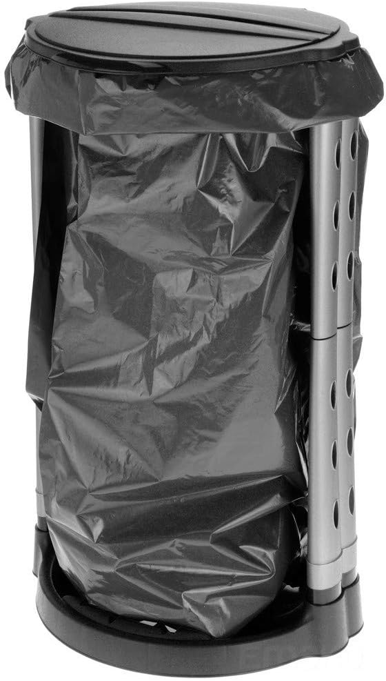 Plastic Black 120 L Mullensack Waste Bin Bag Stander Picnic Outdoor Party Camping