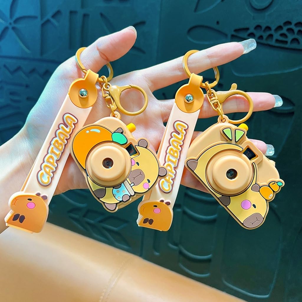 Creative Animal Camera Keychain Feature Projection Fun Design Multiple Color Bag Hanging Decoration image 3