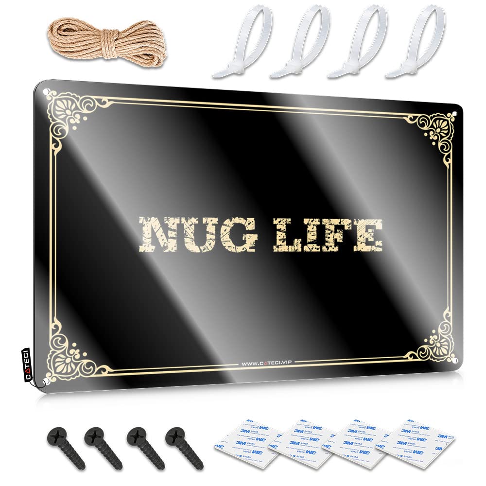 Pagan Decor Metal Tin Sign Welcome Highland Retro/Funny Bar Aluminum Wall - Racing Room For Nug Life(30X40CM)