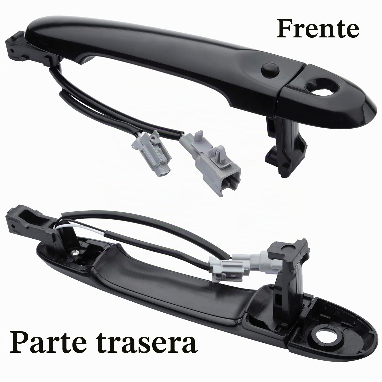 para Nissan Juke Manija Externa del Lado del Conductor Delantero Derecho Compatible con Juke F15 2010-2022 80644-1FA5A 80644-3WC2A 80640-3WC2A Negro