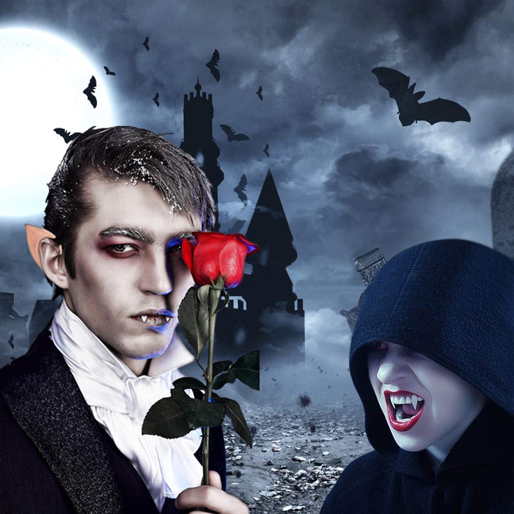 Buy BUZIFU 2 Pairs Elf Ears and Teeth Latex Elf Pixie Fairy Elven