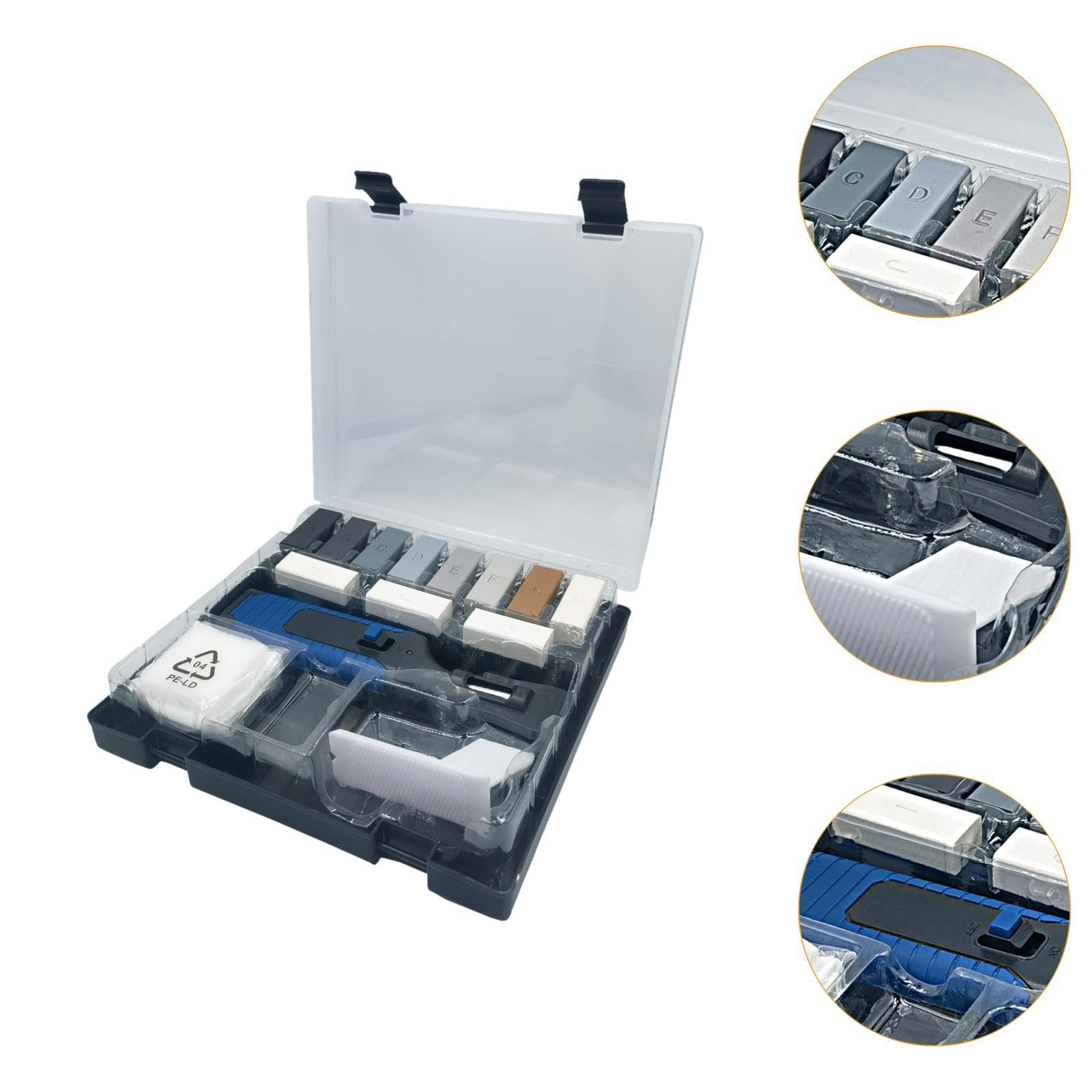 KESOTO Kit de réparation de sol en vinyle PVC, outil de réparation de crevasses, outils de réparation de fissures pour sols Lvt/spc/wpc