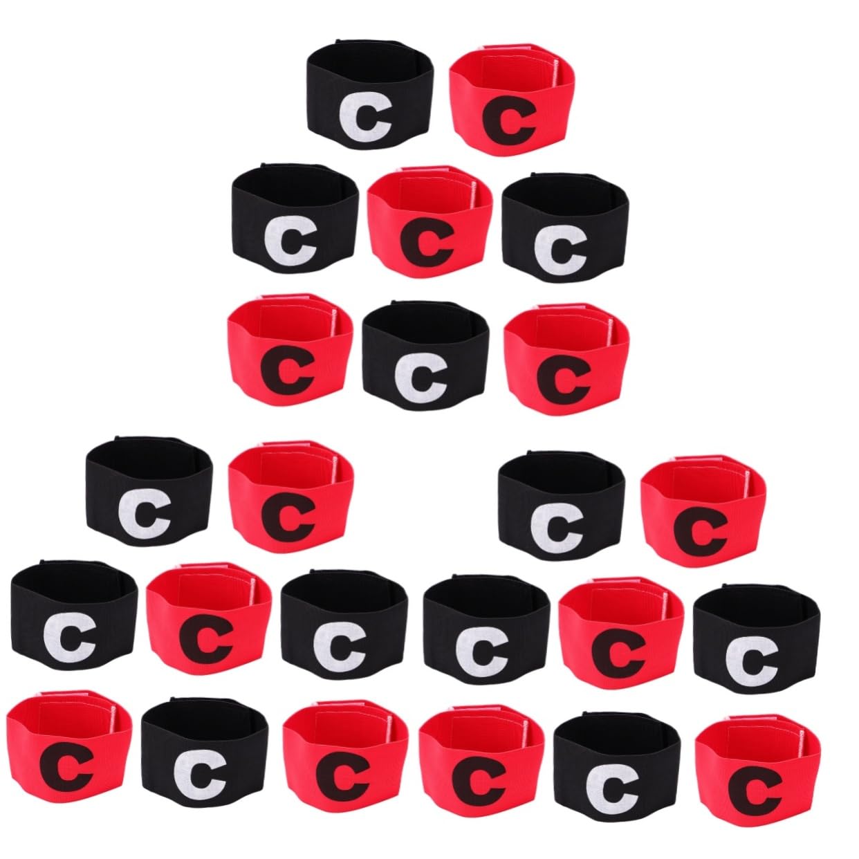 Hemobllo Fascia Da Di Calcio Bracciali Calcio Allenamento Di Squadra Fasce Di Gruppo Musicale Fascia Da Calcio Colorato Capitani Bande Black