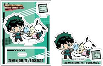 僕のヒーローアカデミア × サンリオ キャラクターズ アクリルスタンド Ａ 緑谷出久 ＆ ポチャッコ コラボ グッズ ヒロアカ アニメ キャラクター コレクション インテリア 日本製