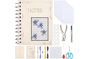 FREEBLOSS Cross Stitch Journal: Enhance Your Creativity with Stitchable Notebook Kit