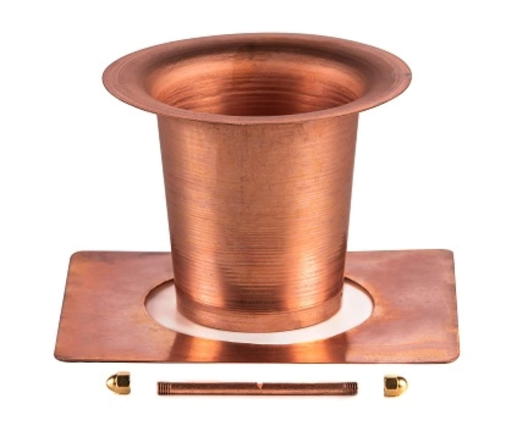 Marrgon Copper Gutter Adapter with Rain Chain Hanger Clip for