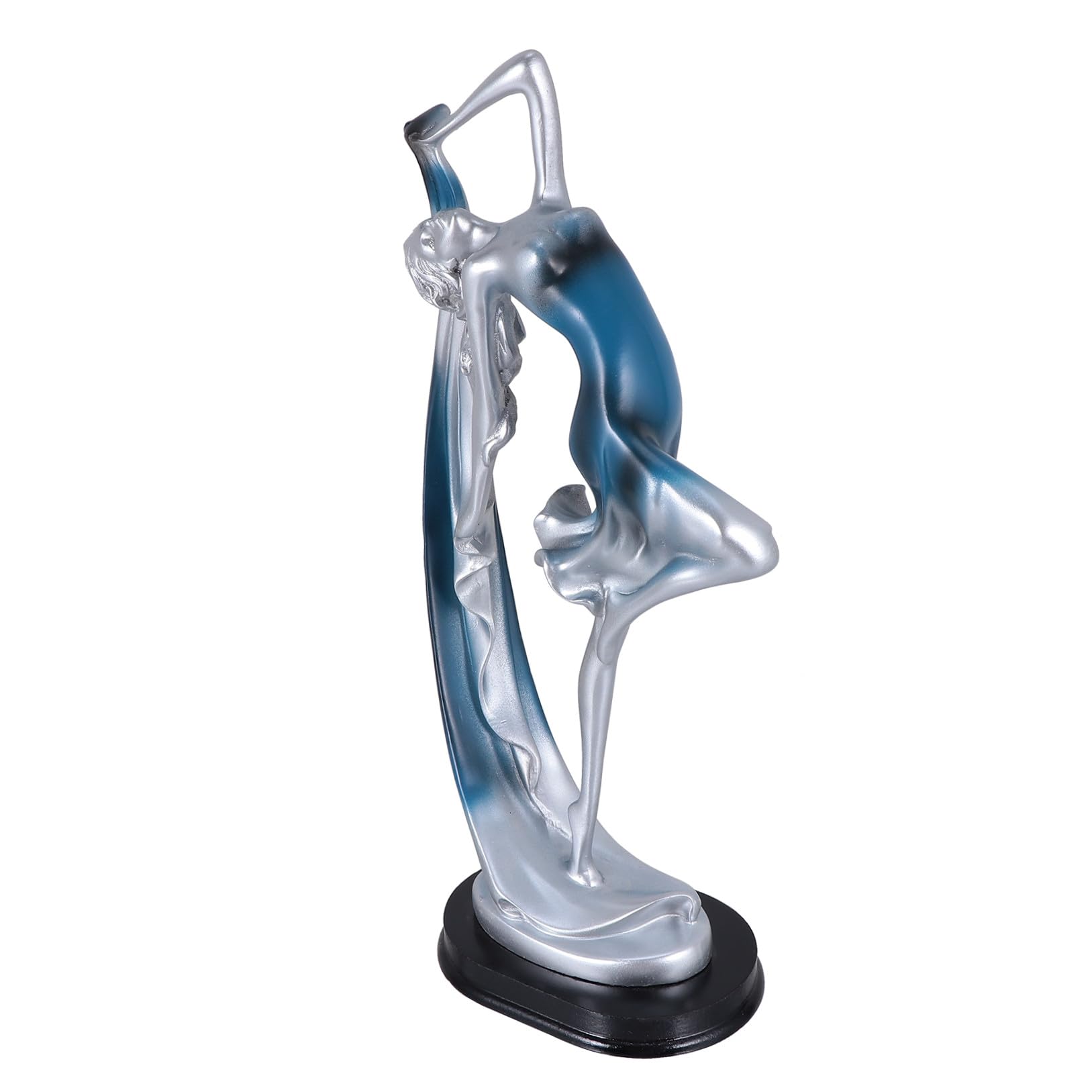 Figurine Danseuse Grosse Taille bleue, statue decorative maison et objet d'art