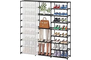 9-Tier Shoe Rack Organizer: Keep Your Footwear Collection Tidy!
