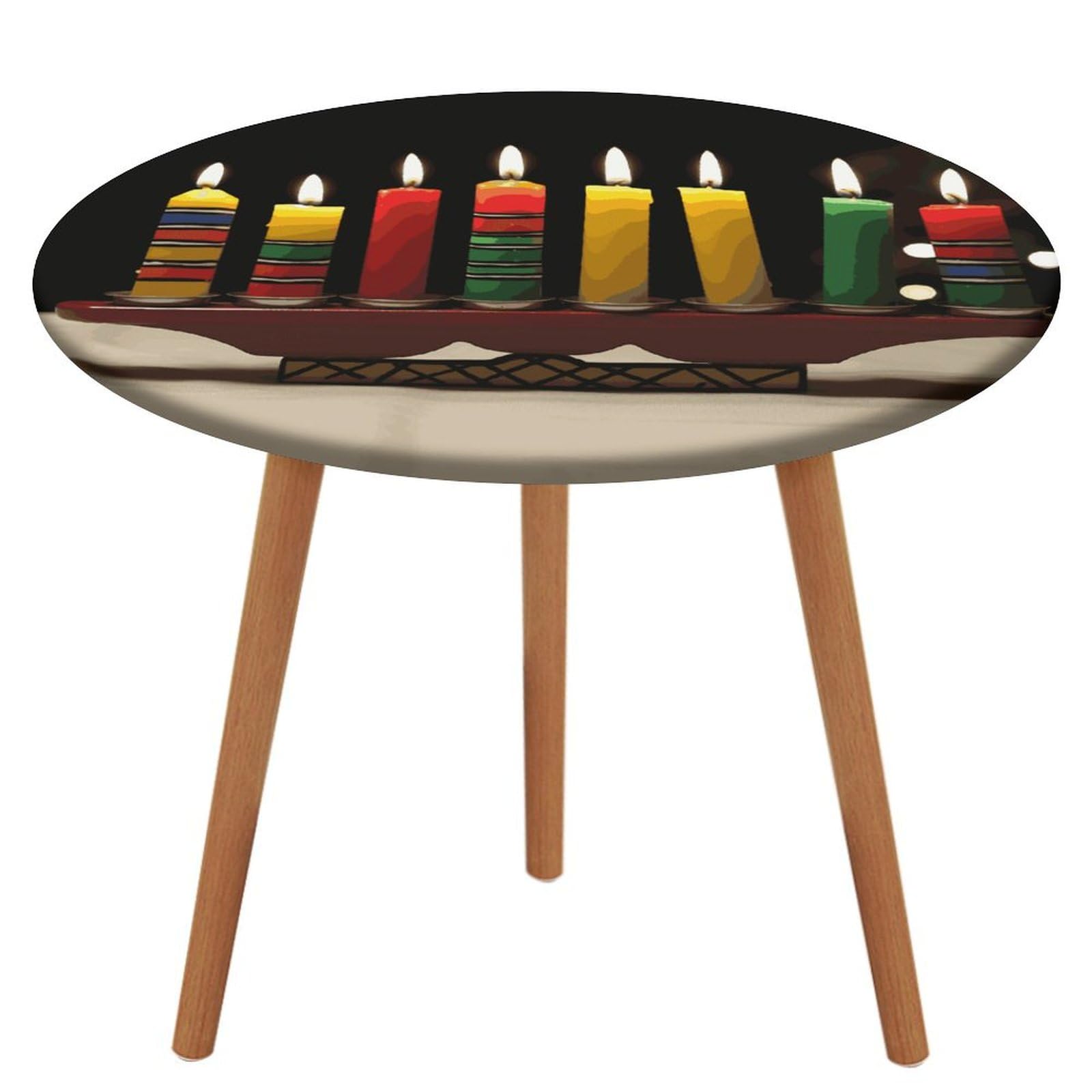 Nappe ronde Kwanzaa pour table a manger de cuisine et nappe d'exterieur 110 cm