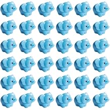 40 Pcs Miniature Elephant Figurines Easter Cake Toppers, Mini Elephant DIY Craft Plant Pot Fairy Garden Landscape Decor Ornament