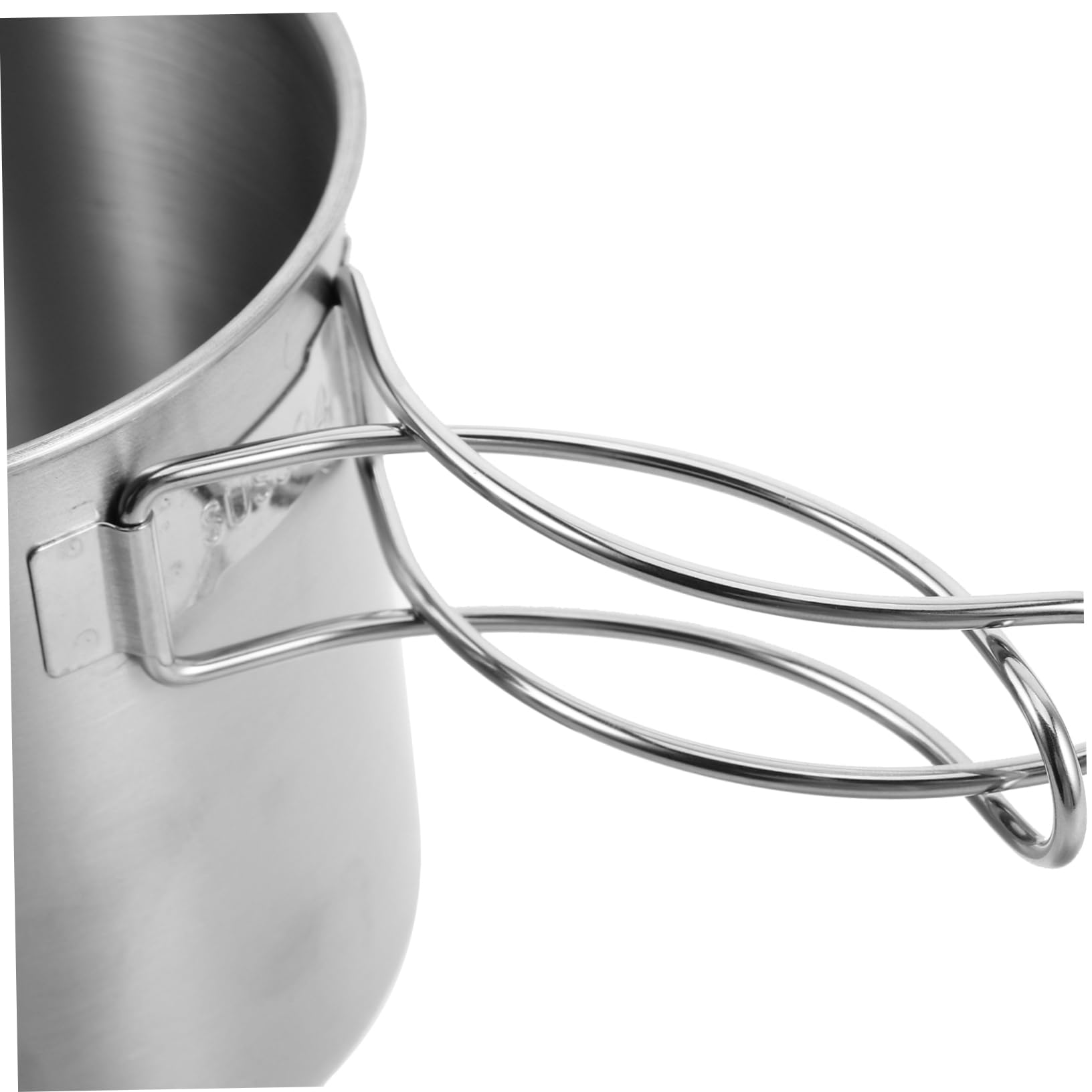 TOYANDONA 2 Pièces Tasses Pliables Acier Inoxydable de Gobelets pour Camping Poignées Rétractables et Portable pour Café Eau et Bières Argenté