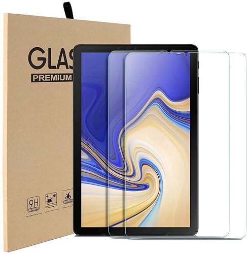 For Samsung Galaxy Tab S4 10.5 inch (2018) 2-Pack Tempered Glass Film Screen Protector compatible with T830-T835 Anti Scratch