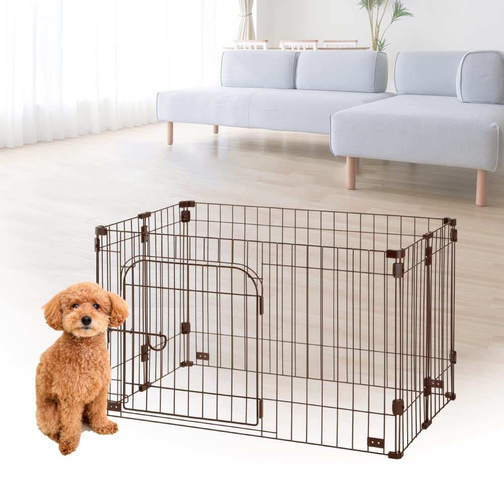 Amazon | ゲートにできるペットサークル 90―60 BR | リッチェル
