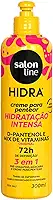 Salon Line, Creme para Pentear, Hidra, D-Pantenol 3 em 1, Vegano - Para Cabelos Ondulados, Cacheados e Crespos, 1kg