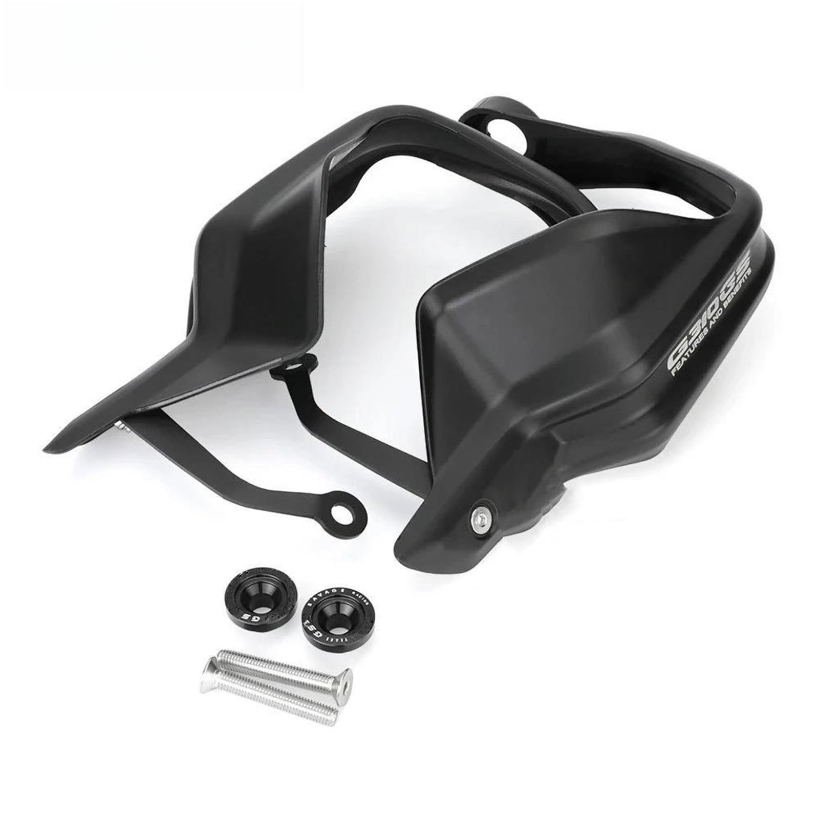 Protectores de Manos Cortavientos Manillar Protector De Nudillos Manillar Motocicleta para G310 GS 2017-2024, A Prueba Viento, con Kits Montaje(Negro 1)