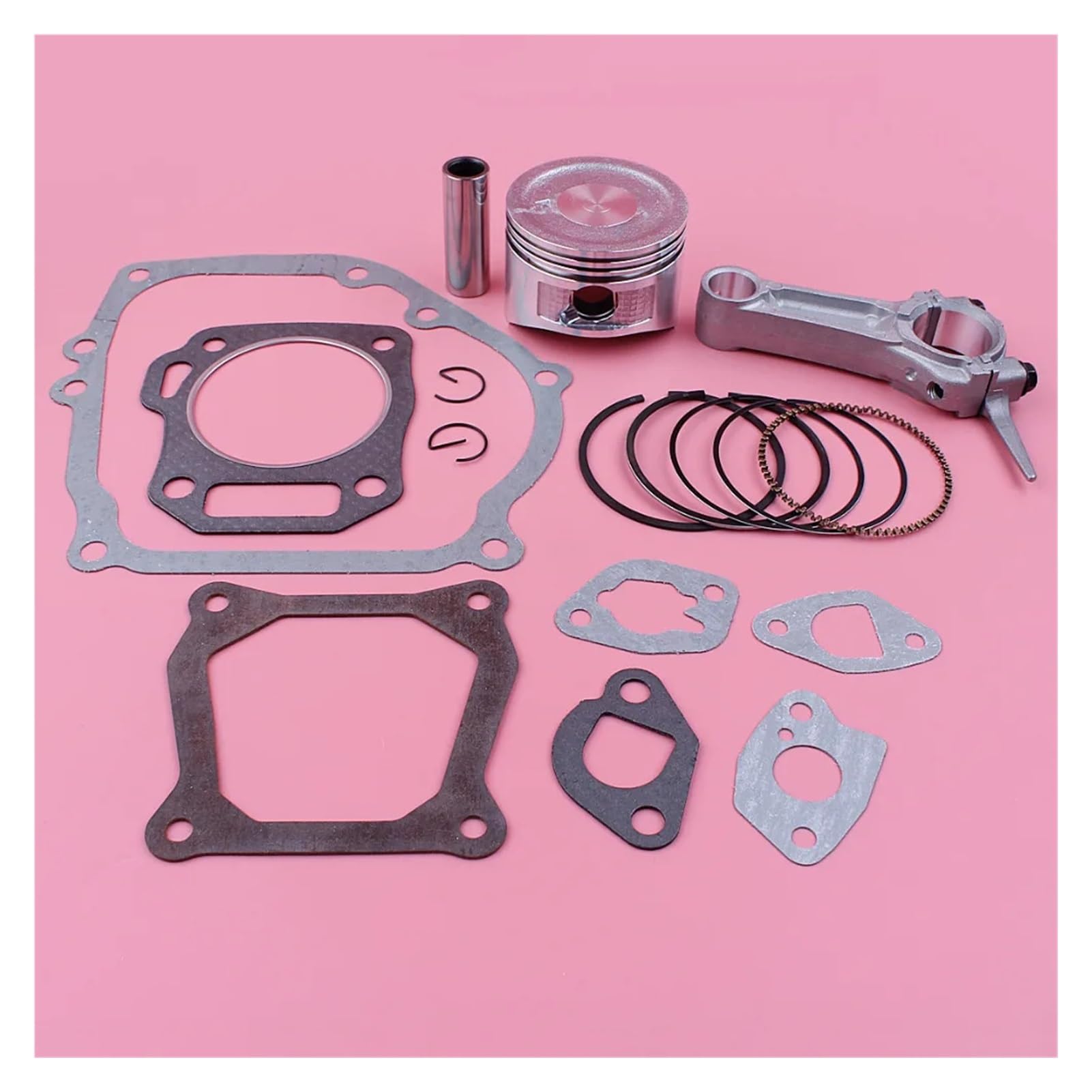 Kit Completo de Juntas de biela y pistón de 68 mm for Motor GX160 de 6,5 HP, Repuesto for cortacésped.