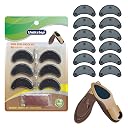 Unikstep 6 Pairs Shoe Heel Plate Tap, Shoe Heel Side Worn Repair Rubber Patch, Replacement Kit, Khaki, 6 Pair (Pack of 1) gallery image
