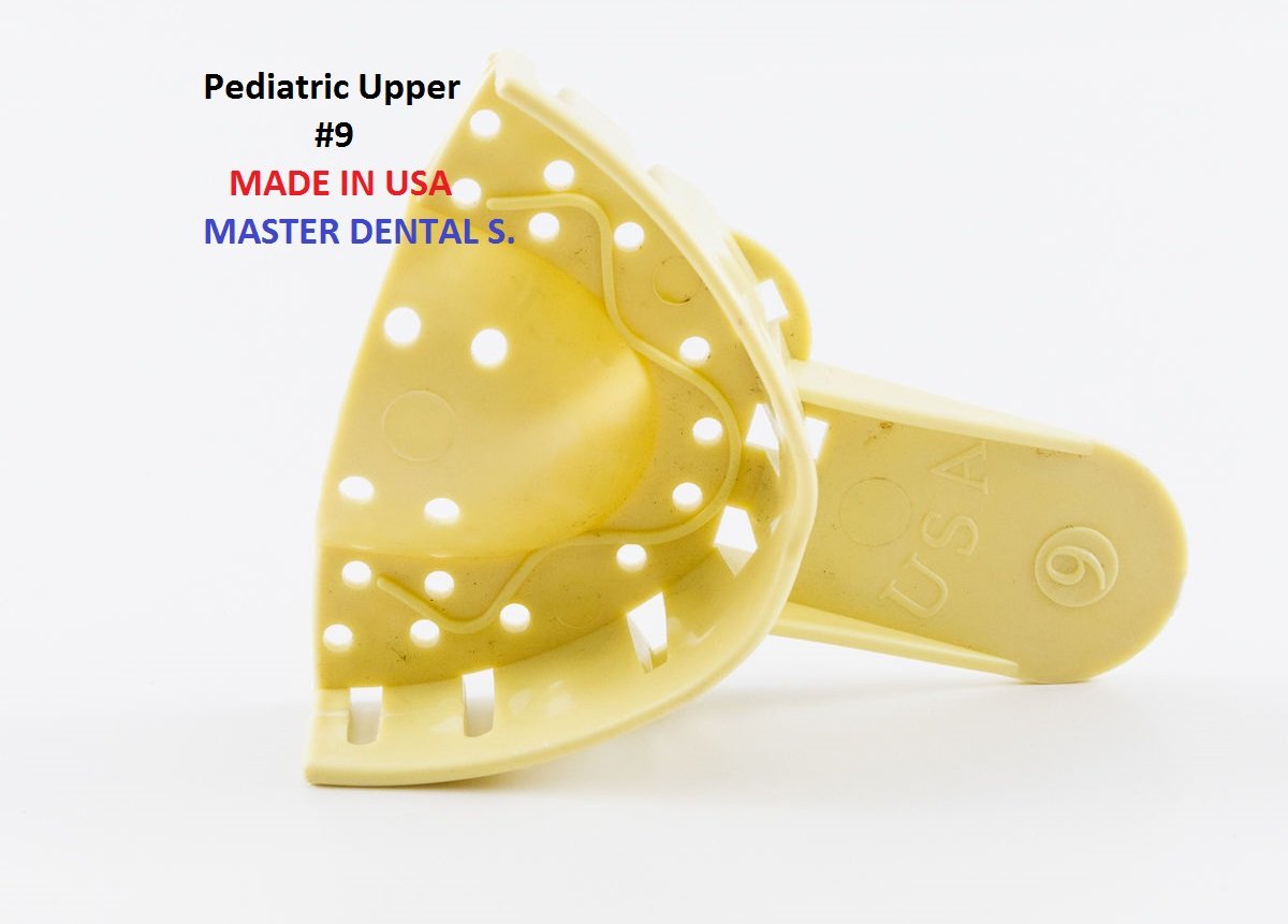 12 Dental Impression Trays Partial Perforated Plastic Autoclavable