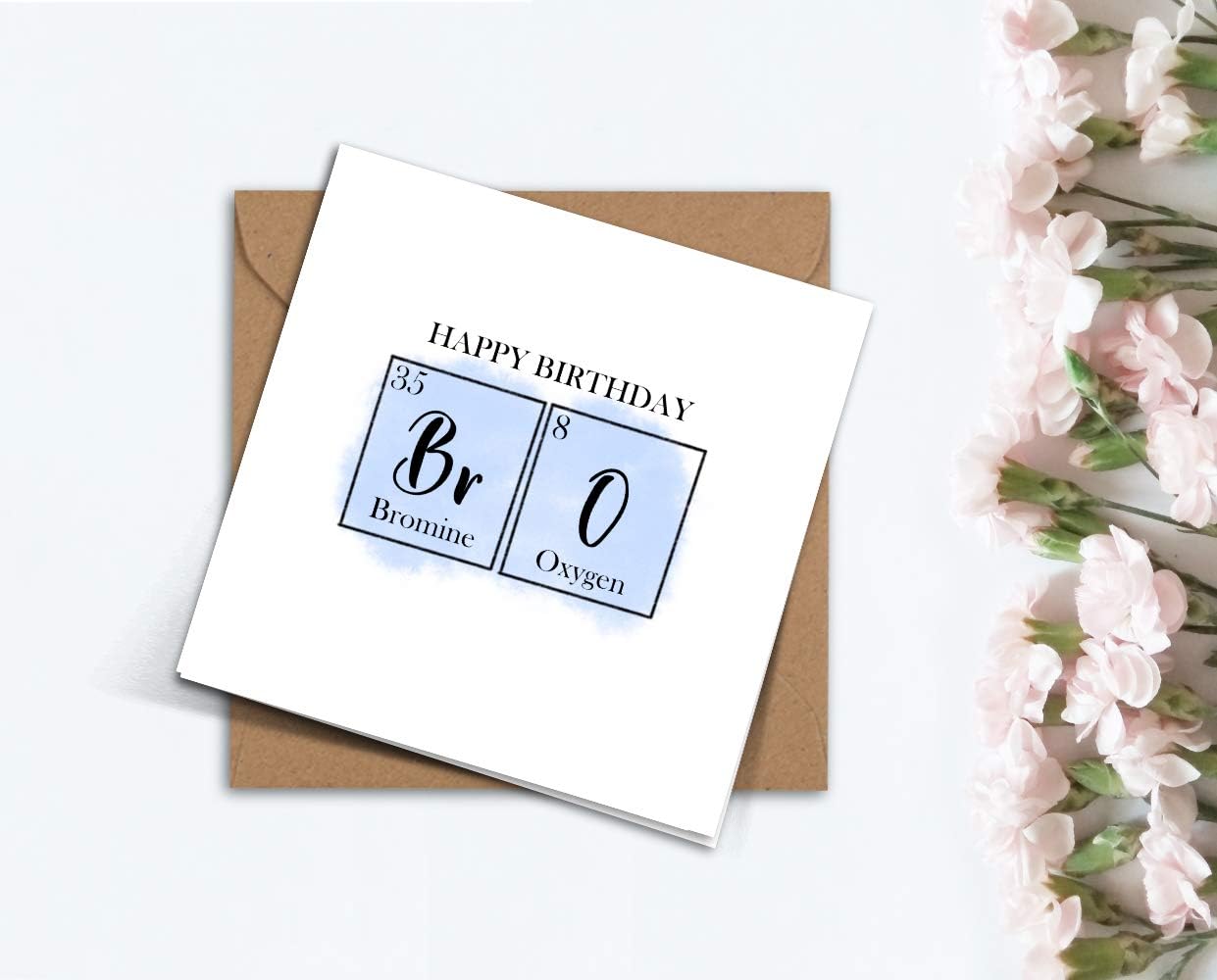 Nerdy Birthday Card: Chemistry Periodic Table Design - Israel - View #4