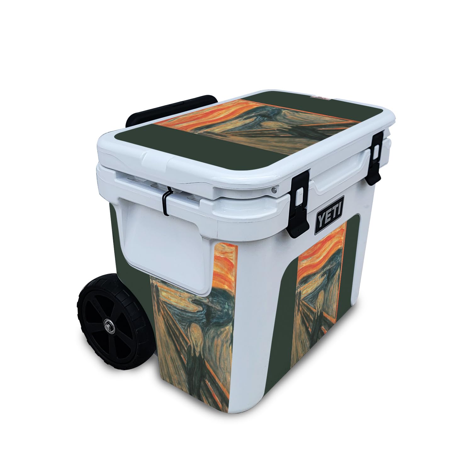 Skin Compatible with Yeti Roadie 32 Wheeled Cooler - The Scream - Premium 3M Vinyl Protective Wrap Decal Cover - Easy to Apply | Crafted in The USA by MightySkins