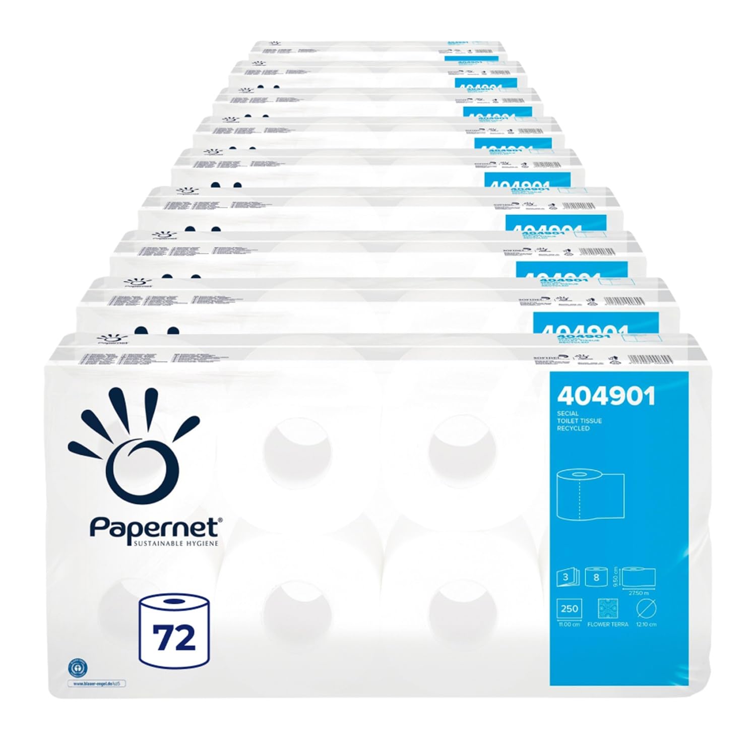 Papernet, 72 Rollen Toilettenpapier, 3-lagig