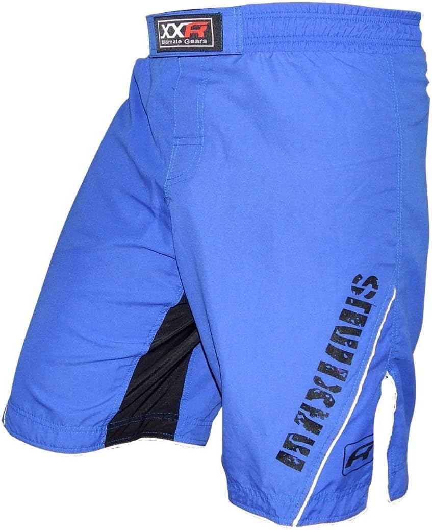 XXR MAXIMUS MMA Fight Shorts UFC Cage Fight Grappling Muay Thai Boxing Martial Ar Clothing Uniform Kickboxing ROYAL (Small (30-32"))