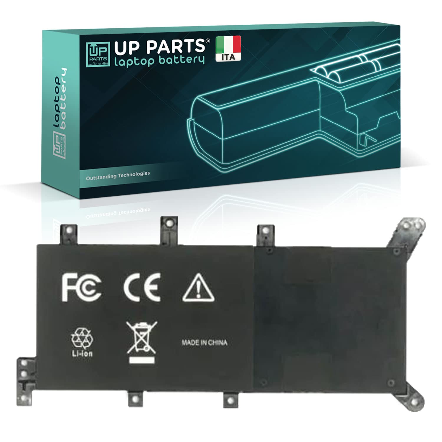 Batteria Compatibile con il Modello batteria ASUS C21N1347 0B200-01130300 per Notebook Laptop Asus F555U F555L X554L X555L A555L R556L (5000 mAh 7,6V 37 Wh) Batteria con assistenza Italiana