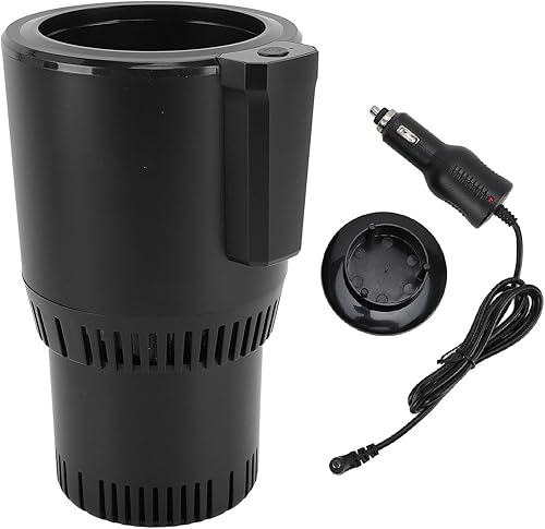 Enfriador de bebidas portátil para automóvil, 12 V, refrigerador automático de 6.5 x 4.5 pulgadas, enfriamiento rápido silencioso, luz indicadora,