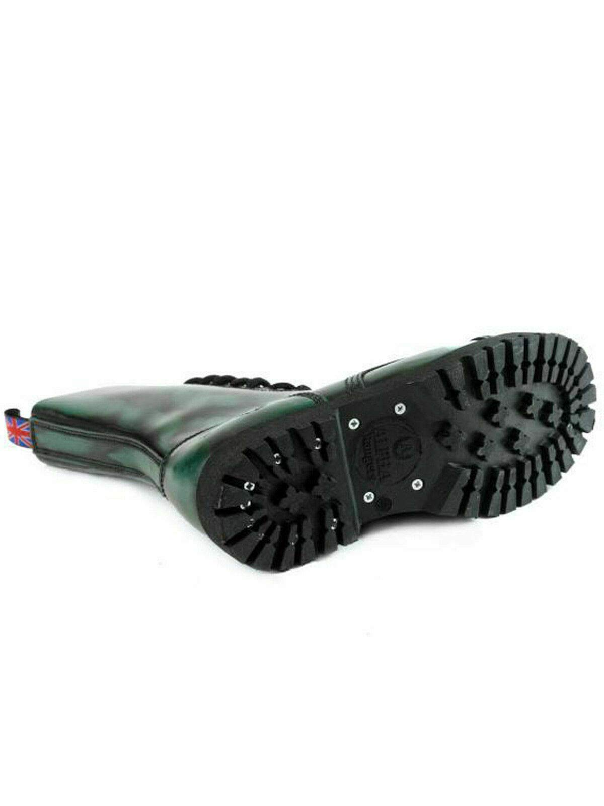 Alpha Rangers 10-loch Boot, Ranger Festival Army Gothic, Leder Springerstiefel,