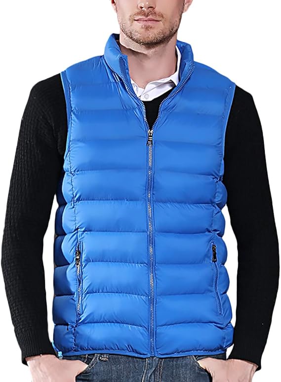 Huixin Maglia del Vestito Uomo Elegante Vita Alta Gilet Autunno Prodotto Plus Gilè Slim Fit V Neck Monocromo Ovest (Dark Blue,M
