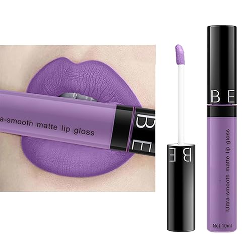 Miniatura 5 de Esmalte de labios de copa antiadherente mate de 11 colores, brillo de labios no decolorante, lápiz labial de 0.34 onzas líquidas