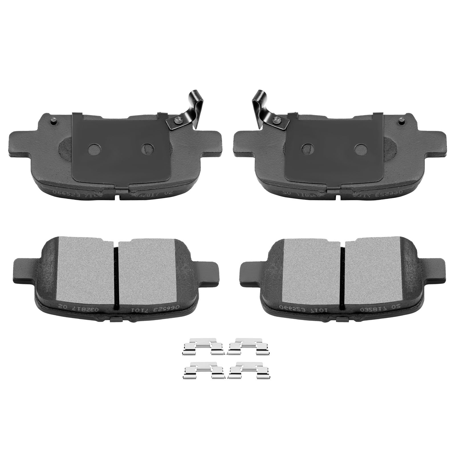 AUTOMUTO D865 Rear Ceramic Brake Pads Set For Honda For Pilot 2003-2008
