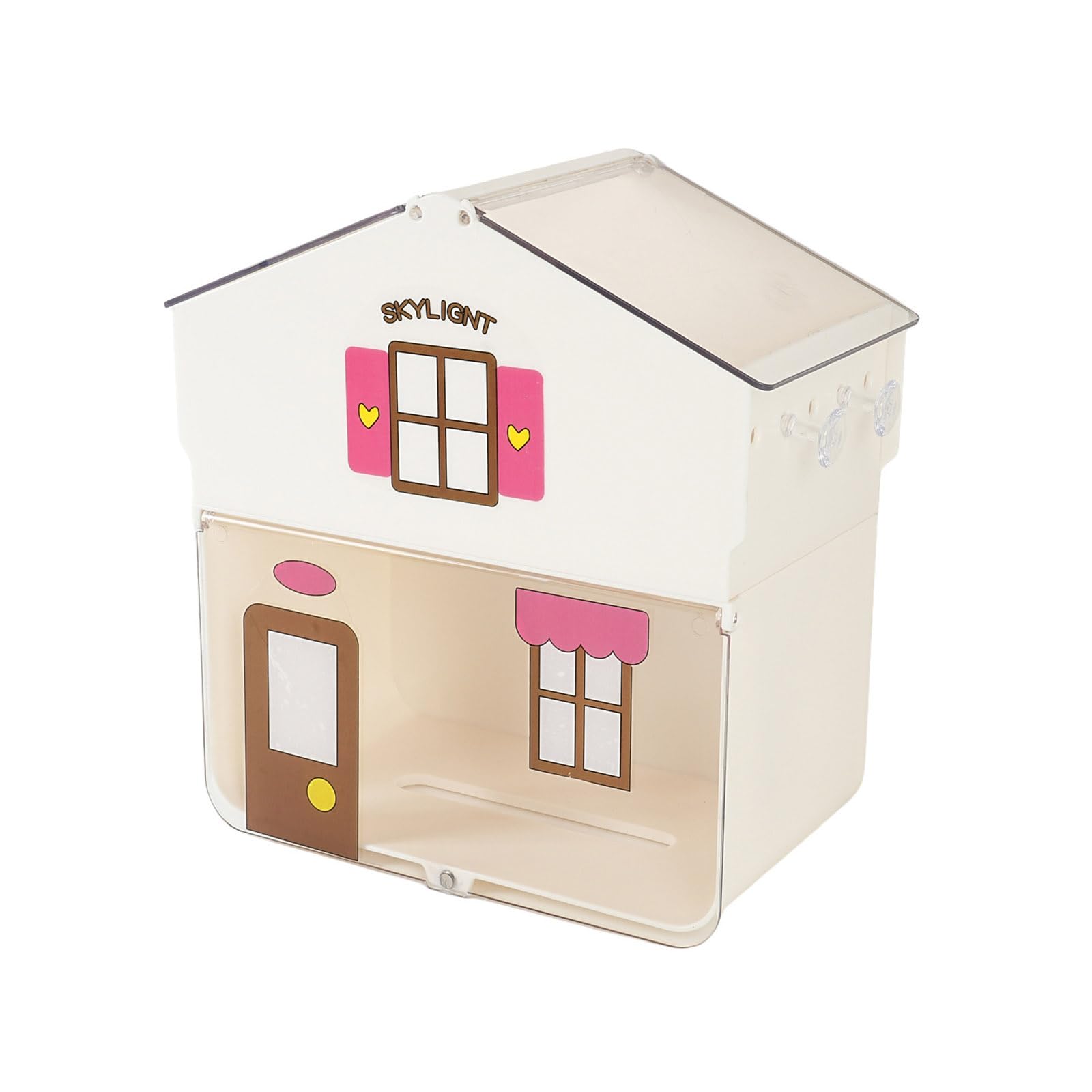 Whoasyst Space Saving Bathroom Accessory Tissue Box Case with Storage Area Dispenser for Paper Towels Toilet Holder