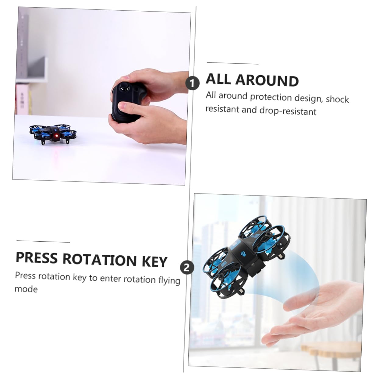 BESTonZON Mini RC Drone LED Helikopter Pilot Zdalnego Sterowania Dla Dzieci i Dorosłych