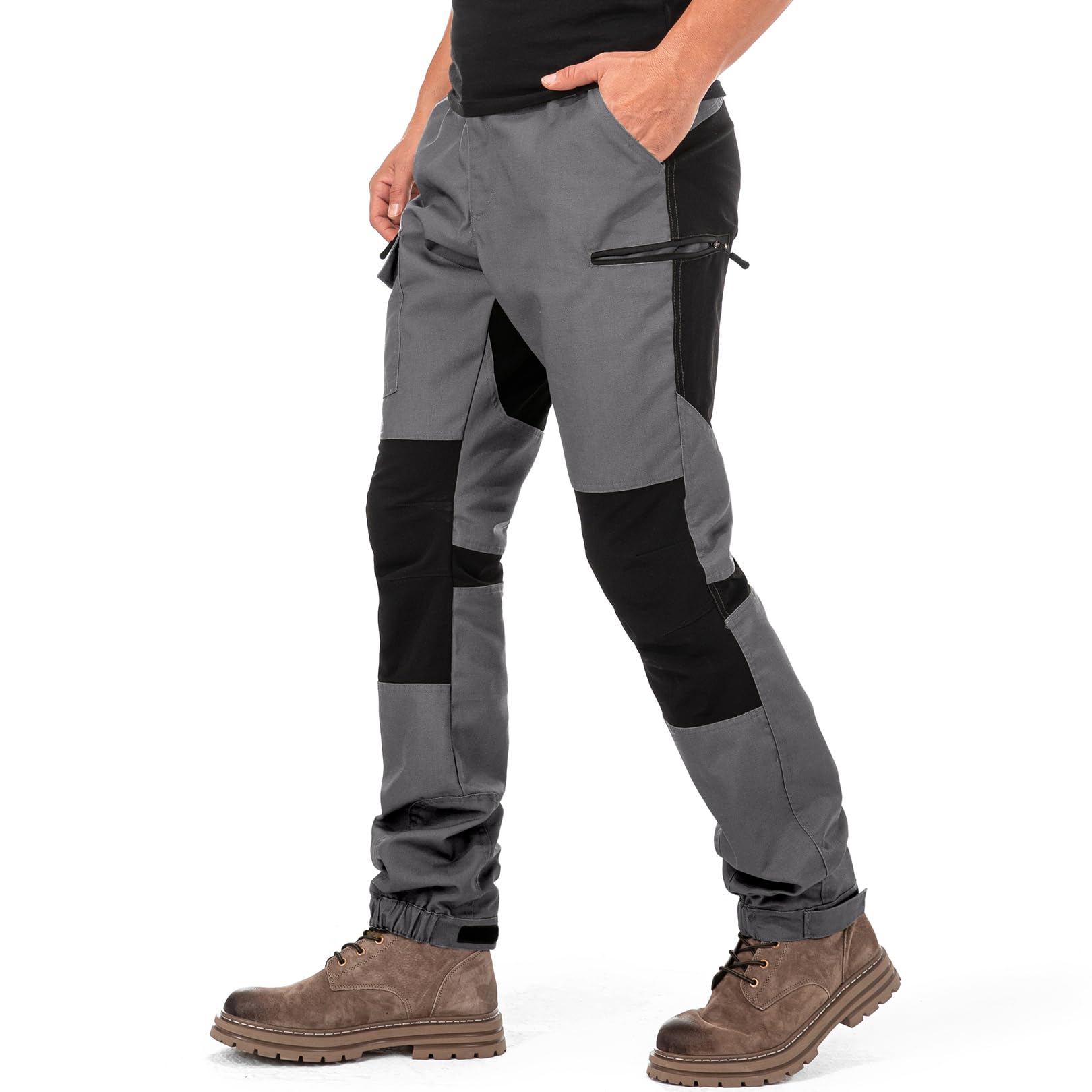 yeyity Wanderhose Herren Outdoor Hosen Robust Atmungsaktiv Langlebig Taktische Hose Arbeitshosen Männer zum Outdoor-Aktivitäten und Außenarbeiten