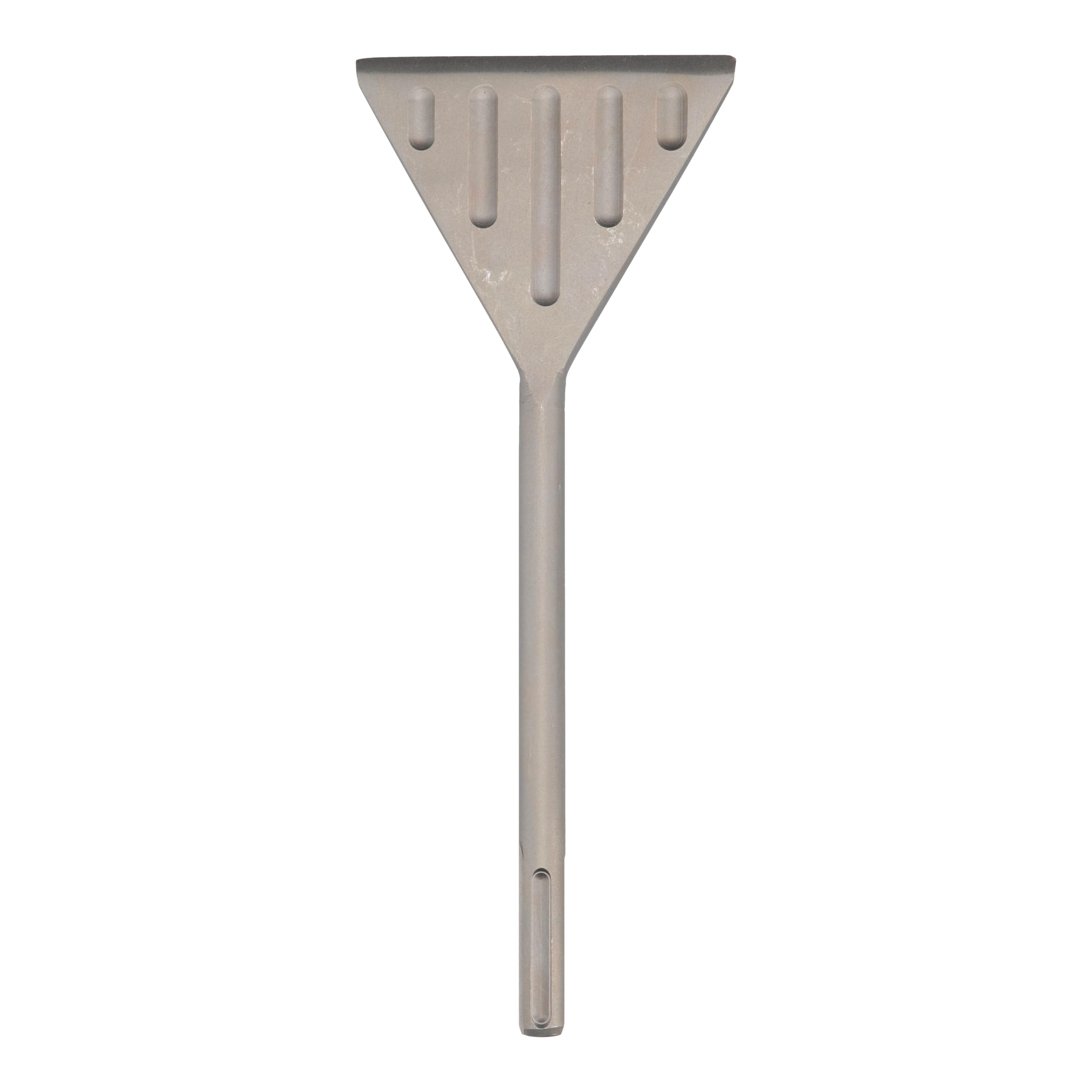 WERHE Cincel Ancho SDS Max/cincel Espátula 150 x 380 mm, Acero al Carbono | para martillo perforador y demoledor, elimina azulejos, revoque, adhesivo y betún, ranuras contra atasco, templado, 1,25 kg