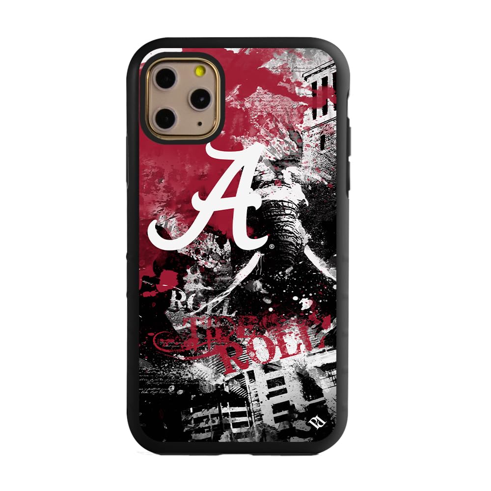Guard Dog Case Compatible with iPhone 11 Pro Max - Military Grade - Rugged Two Piece Protection - Collegiate Licensed - Alabama Crimson Tide - by Paulson Designs