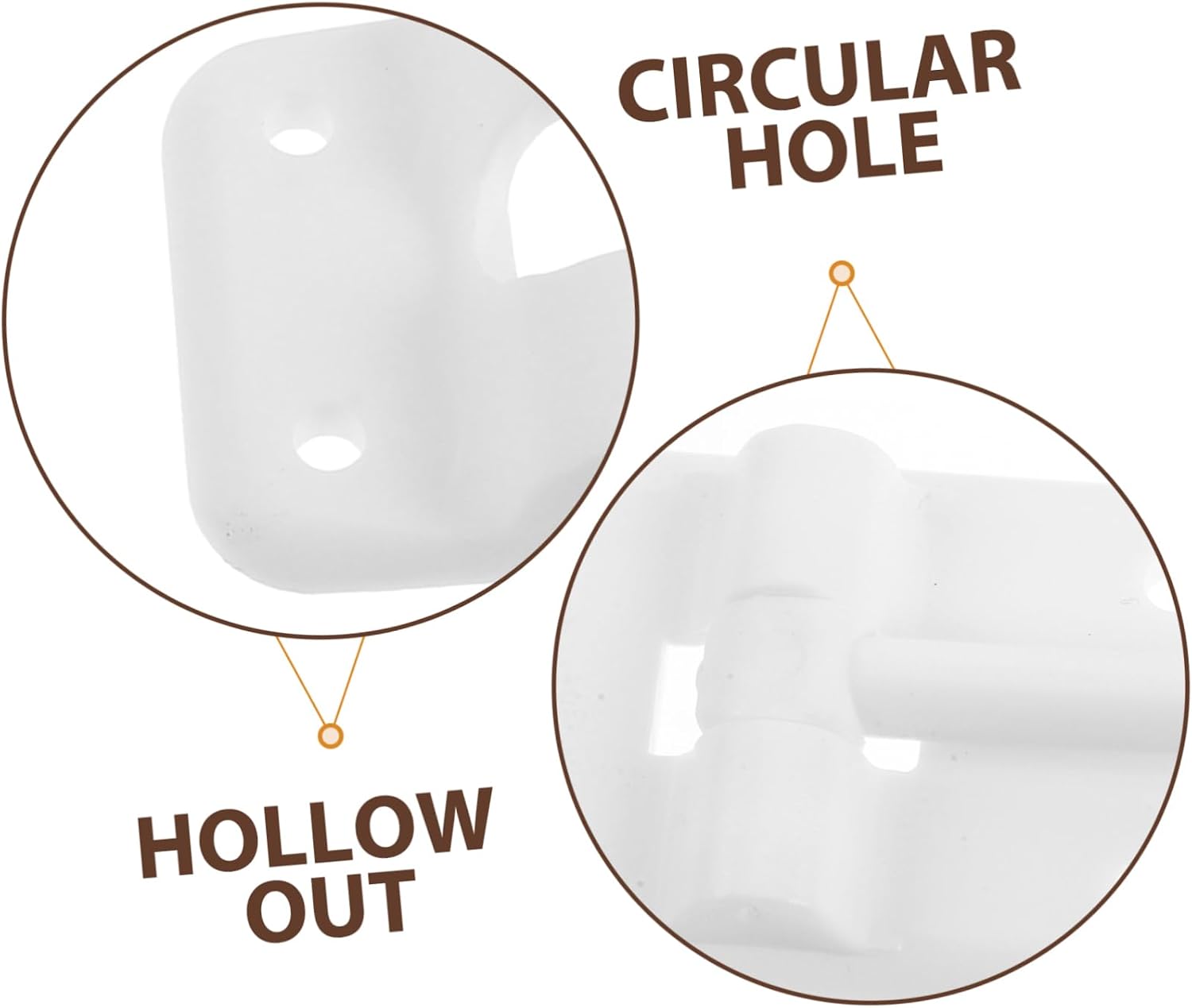GLEAVI Rv Door Catch Plastic Holder Screws Over The Door Hook Screw Hooks for Hanging