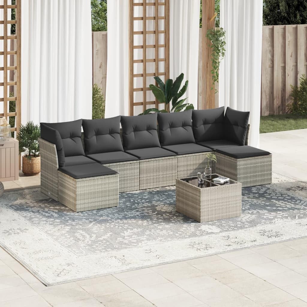 Salon de Jardin modulable résine tressée Solivagant pour grandes familles
