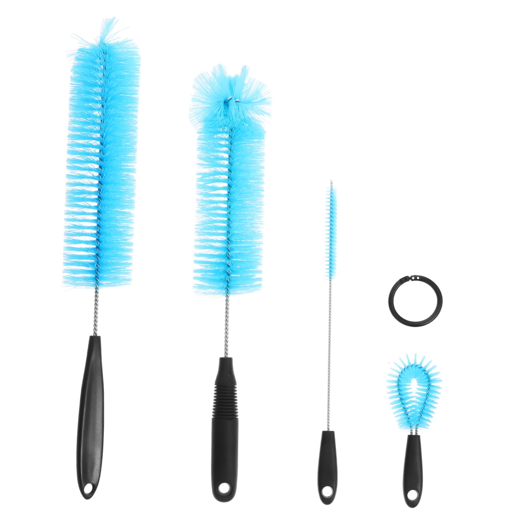 Alipis 4Pcs Long Handle Cup Brush Cleaning Brush for Water Bottles and Glass Jars Efficient Washing Tool